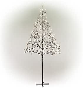 Amazon Com Alpine Corporation Crd111s Sl Festive Silver Christmas Led Lights Artificial Tree Holiday Decor Home Kitchen Amazon Com Alpine Corporation Crd111s Sl Festive Silver Christmas Led Lights Artificial Tree Holiday Decor Home Kitchen