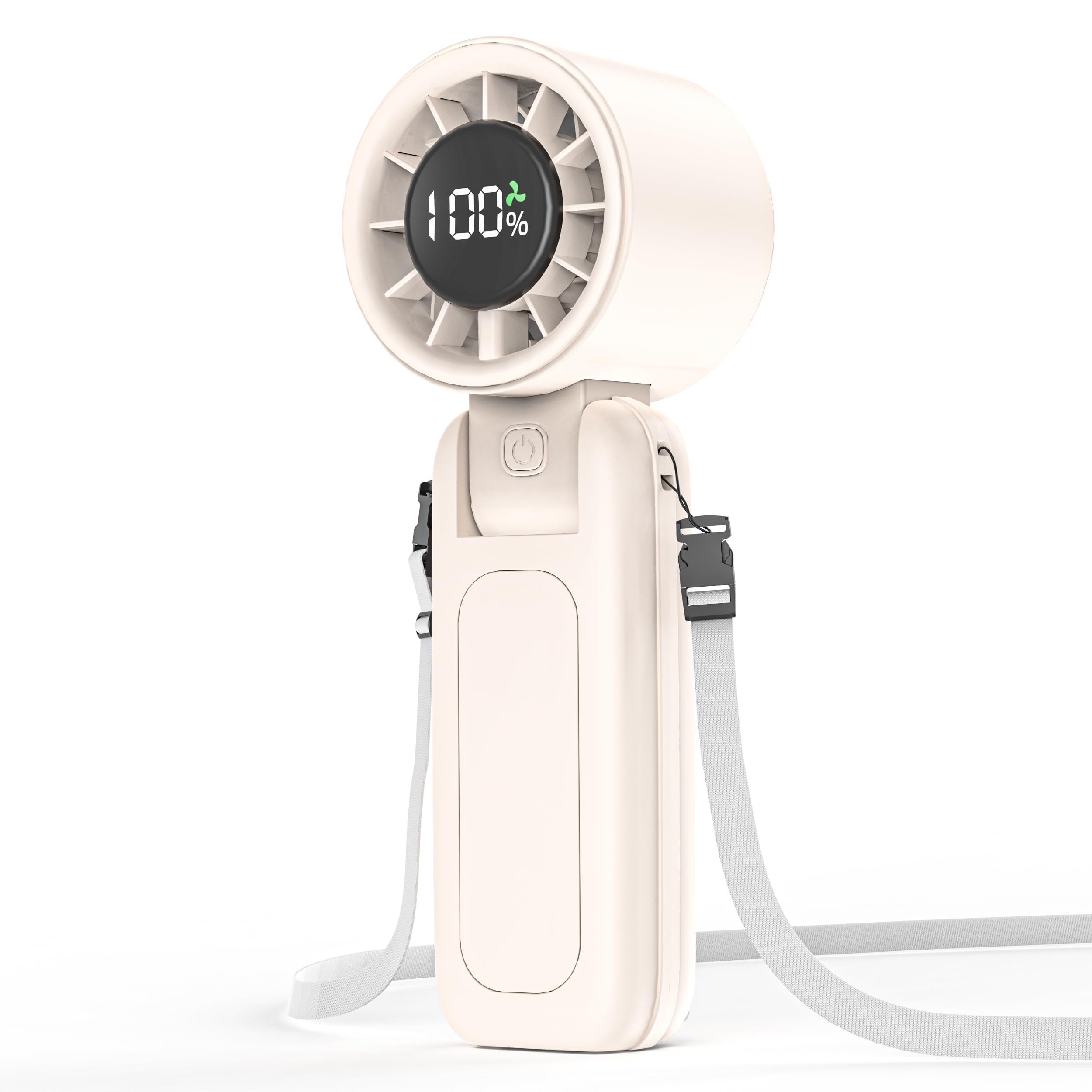 Photo 1 of 4 in 1 Portable Handheld Turbo Fan, 9000RPM High-Speed Mini, 180° Foldable, 1-100 Speeds, Up to 15H Use, 5000mAh Battery, Powerful Personal Cooling, Hand Held Fan for Travel, Indoor & Outdoor