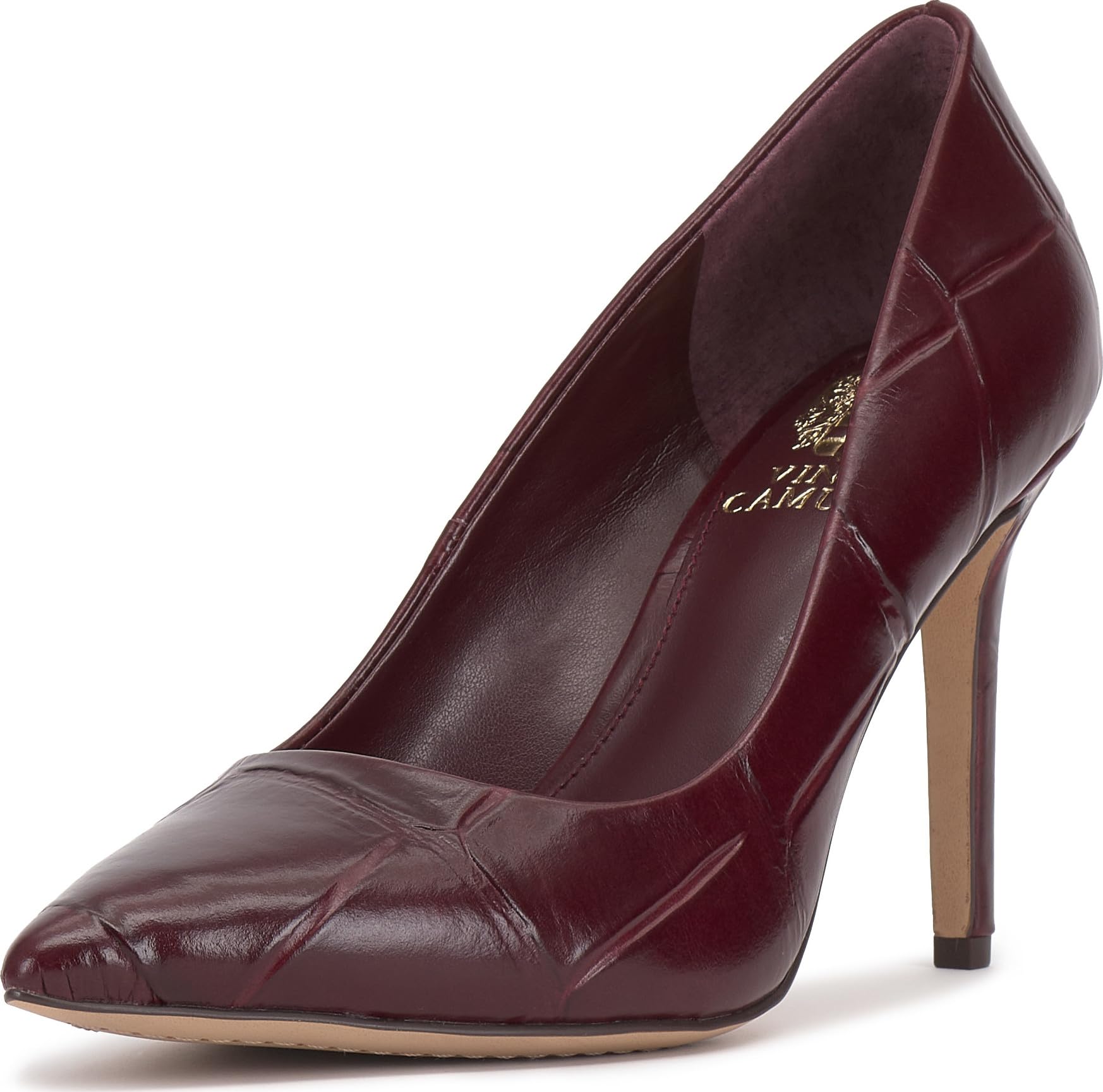 Vince Camuto Women's Savilla Pump, Plum Croco