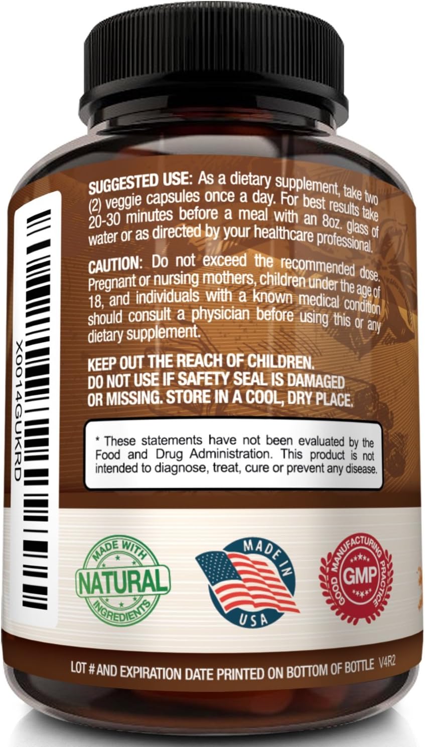 NutriFlair Ceylon Cinnamon (Made with Organic Ceylon Cinnamon) 1200mg per Serving, 120 Capsules - Healthy Blood Sugar Support, Joint Support, Anti-inflammatory & Antioxidant - True Sri Lanka Cinnamon: Health & Personal Care