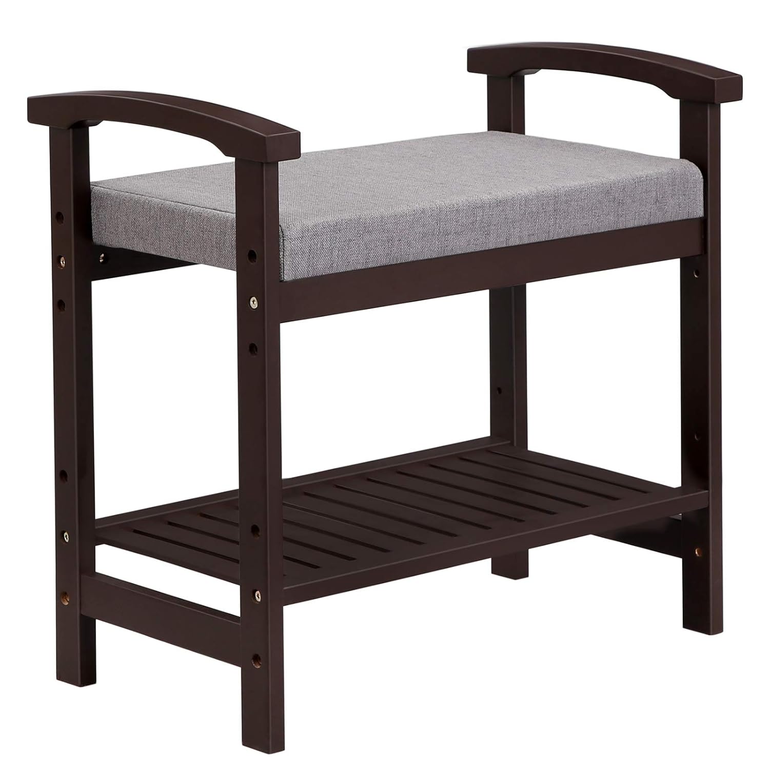 Best Bamboo Pine Solid Wood Shoe Rack, Natural