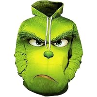 Amazon.com: Animation Shops Grinch Face Ugly Christmas Sweatshirt (Small)  Heather Green : Clothing, Shoes u0026 Jewelry