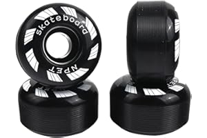 NPET Skateboard Bearings, Skateboard Wheels 52mm, Skateboard Trucks, Skateboard Grip Tape Combo Set
