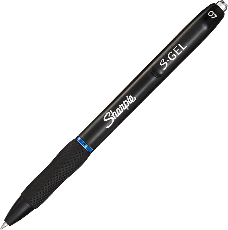 S-Gel Gelstifte | mittlere Spitze (0,7 mm) | Gelschreiber mit blauer Tinte | 12 Stück