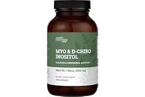 EARTH HARMONY NATURALS Earth Harmony Myo-Inositol & D-Chiro Inositol Supplement for Women, Ovarian & Hormone Balance for Women - Supports Normal Cycles, Fertility Supplement (120 Capsules)