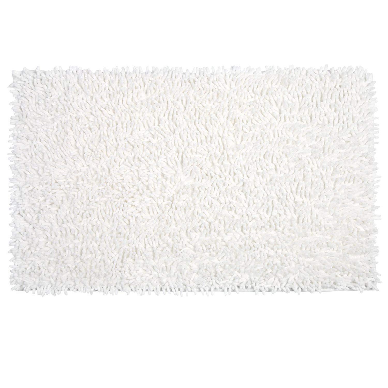 Vdomus Soft Microfiber Shag Bath Rug, Extra Absorbent Comfortable, Anti