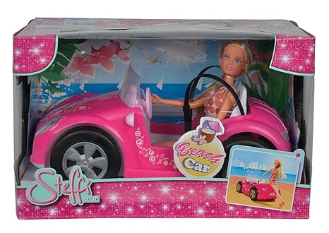 Simba 105738332 - Steffi Love Puppe im Strandauto