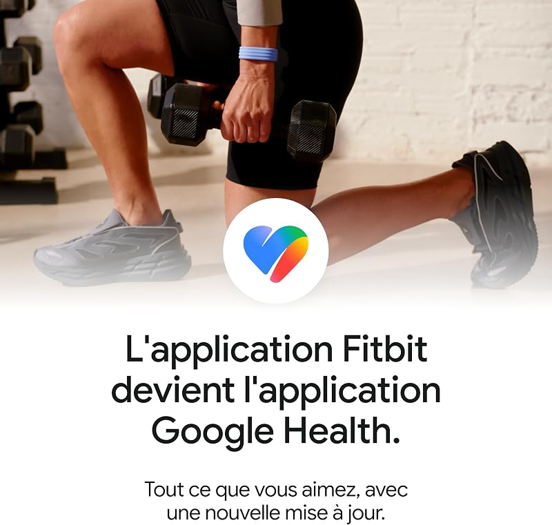 Google Versa 4 Montre connectée Sport avec Un abonnement de 3 Mois à Google Health Premium Inclus et Jusqu’à 6 Jours d’autonomie de Batterie - Sable Rose/Aluminium Rose cuivré