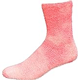 K BELL womens Tie Dyed Plush Slipper Crew Socks - 1 Pairs - Soft Casual Fashion Gifts