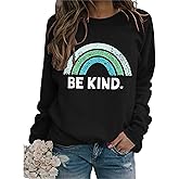 Sea Zaela Women Casual Fall Oversized Sweatshirts For Women Long Sleeve Tops Crewneack Cute Graphic Loose Fit Pullover