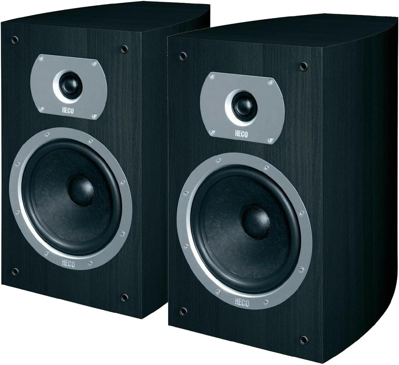 Heco Victa 301 2Way Bass Reflex Shelf Speakers (Pair) Ebony Black