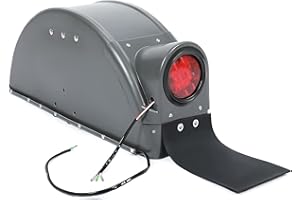 KUAFU Right Fender w/Bulb Compatible with Demco Kar Kaddy Trailer Replacement for 5737 Plastic Gray