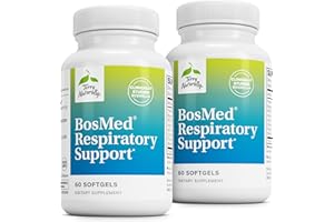 Terry Naturally BosMed Respiratory Support - Respiratory Support - Herbal Supplement for Lung Support - Healthy Lung Supplement for Clear Bronchial Passages - 60 Softgels (Pack of 2)