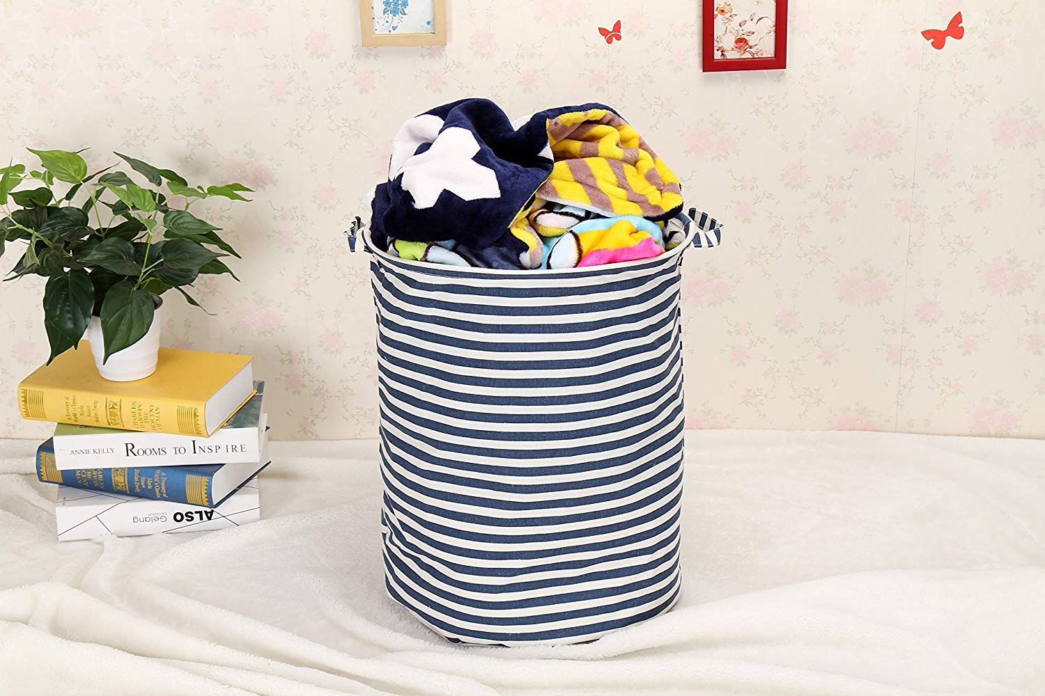 36cm ZARRS Cesto para la Colada,Grande Cestas de Ropa Impermeable