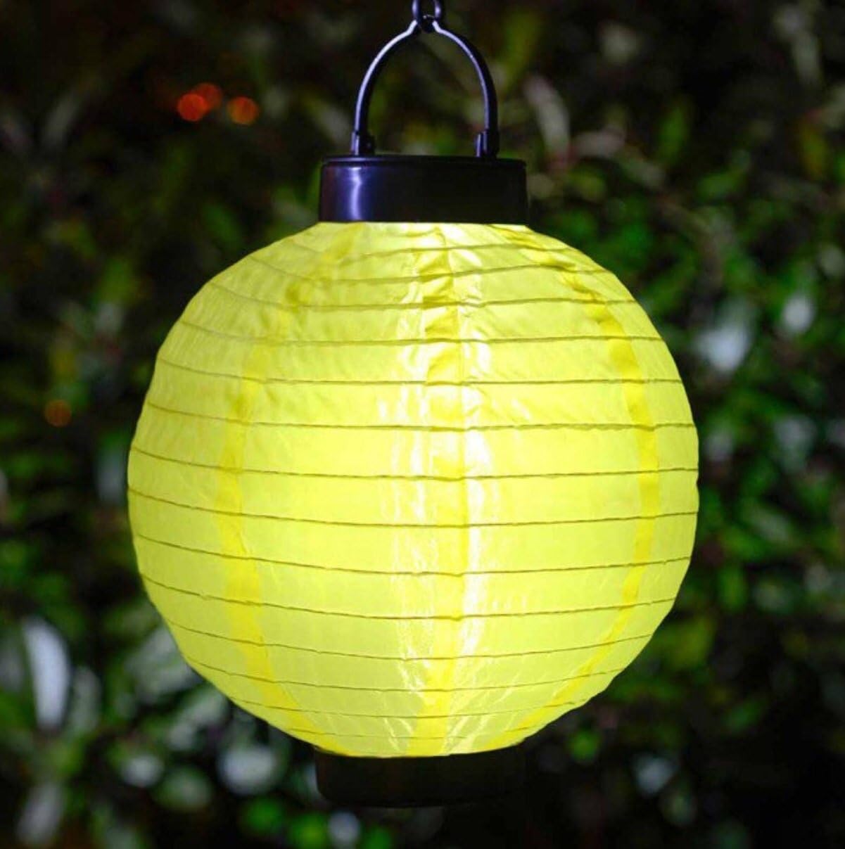 Chinese Style Solar Lantern - Yellow