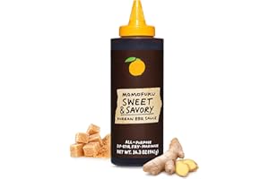 Momofuku Sweet & Savory Korean BBQ Sauce with Soy Sauce, Fresh Ginger, & Pear for Stir Fry, Barbecue, and Marinade; Galbi Style with Smoky, Savory-Sweet Flavor