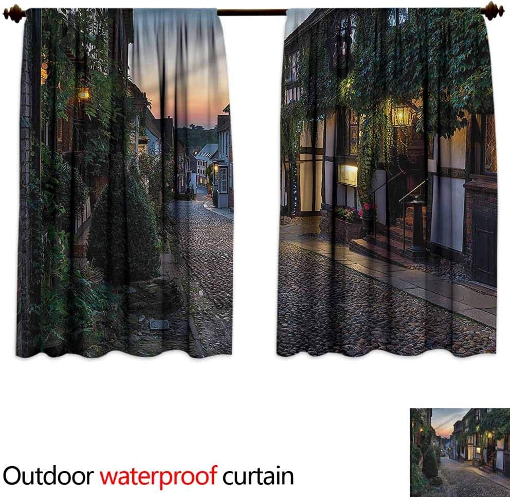 MaryMunger Doorway Curtain Wanderlust Mosaics Tiles Global Simple Stylish Waterproof W55x39L Inches