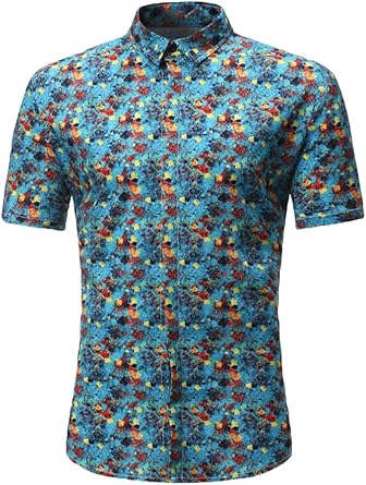 slim fit hawaiian shirts amazon
