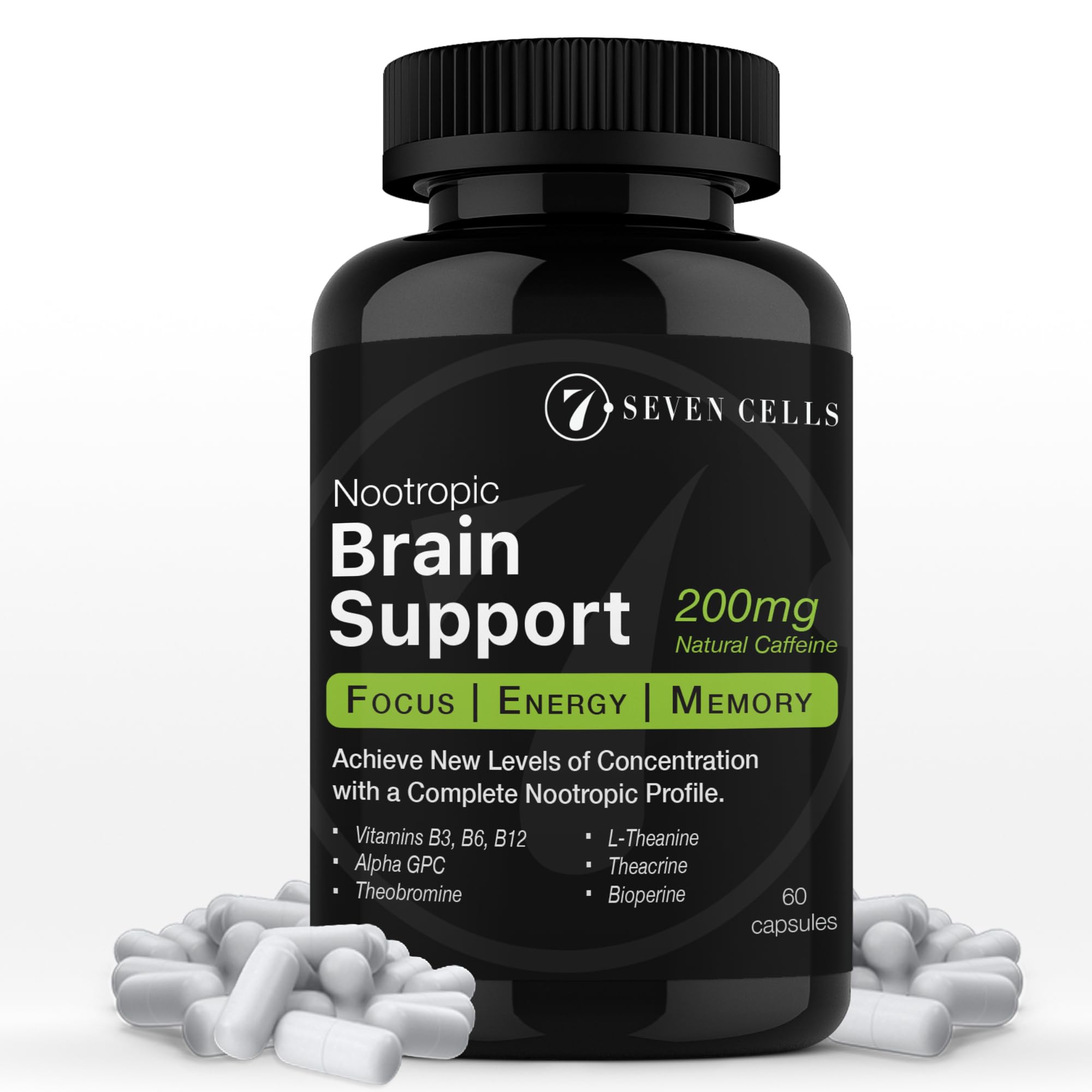 Mua Brain Booster Nootropic Brain Support Supplement with 200mg Natural ...