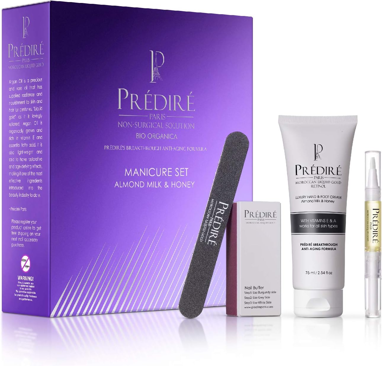 Luxury Vitamin E Boosting Manicure Kit (Almond Milk and Honey