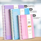 NIRMIRO A4 Lined Notebook 300 Pages 100GSM PVC Cover Spiral Wirebound view 2