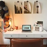 RISEMART Desk Organiser with 2 Drawers White 19.5x14x10cm Pen Holder view 6