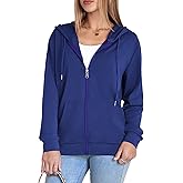 Witsmile Womens Zip Up Hoodies Long Sleeve Hooded Sweatshirts Lightweight Fall Fashion Clothes Casual Trendy Jacket