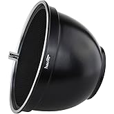 Haoge 7" Standard Reflector Diffuser with 60 Degree Honeycomb Grid for Balcar Alien Bees Alienbees Paul C Buff Einstein White