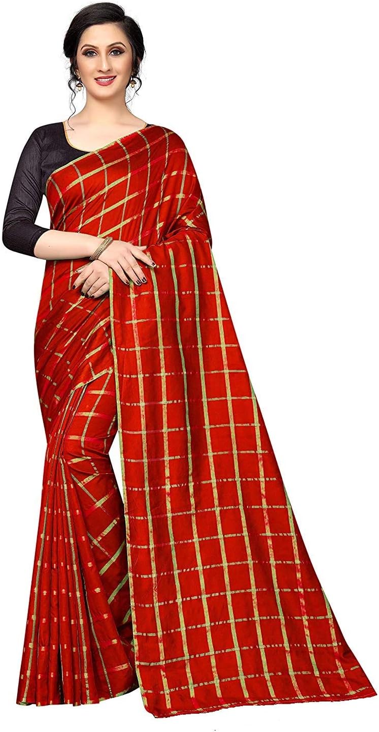 Rajeshwar Fashion With Rf Silk Saree (Sana Silk Red,1_Red_5.5 Meters)