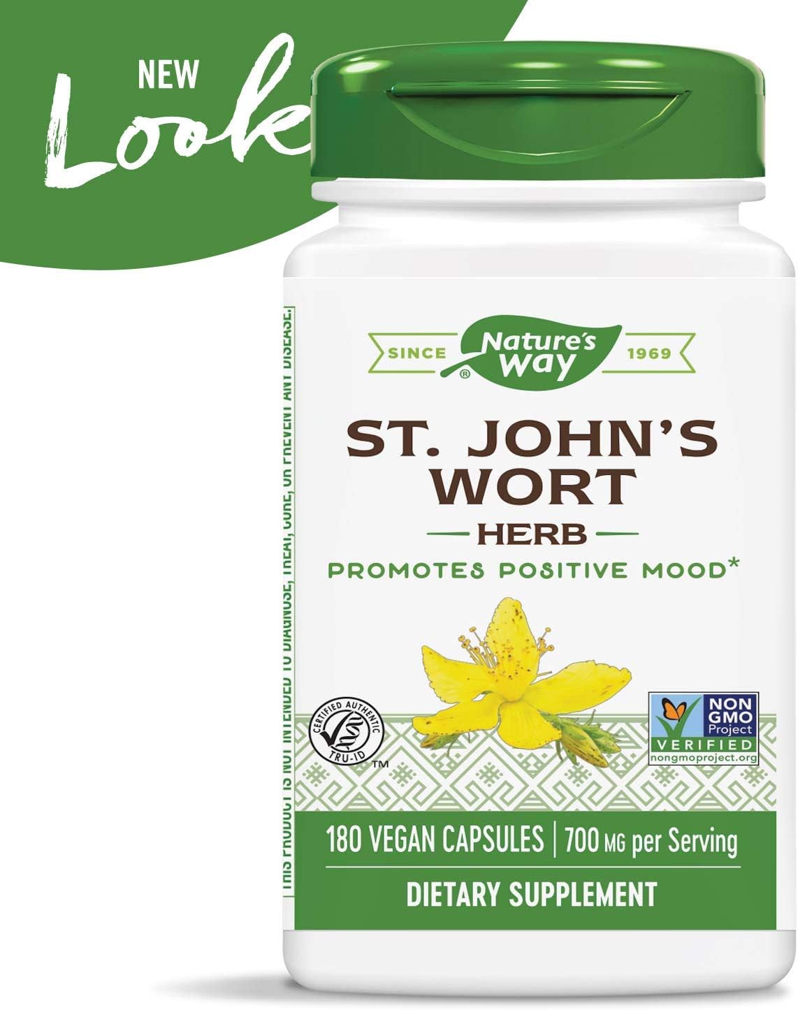 Nature's Way Premium Herbal St. John’s Wort Herb, 700 mg per serving, 180 Capsules: Health & Personal Care