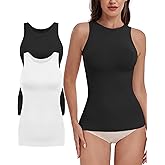 EUYZOU Women Shapewear Tummy Control Tank Tops Seamless Compression Tops Body Shaper Camisole