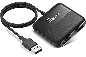 Ottocast Car TV Mate 2024 Car TV Stick Converter with 2K HDMI Input, Cast Video/Game/Screen Thrower/Game Consoles to Car, Plug & Play Works for Fire TV Stick and Wired CarPlay Cars