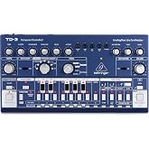 Behringer TD-3-BU Analog Bass Line Synthesizer with VCO, VCF, 16-Step Sequencer, Distortion Effects and 16-Voice Poly Chain