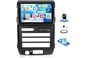 [4G+128G] Android 15 Car Radio for Ford F150 2009-2012 with Wireless CarPlay Android Auto,9" Touchscreen Ford F150 Car Stereo