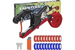 RUKHOOL Upgraded Plant Tying Machine Gun to Tie Up Vine Tomatoes and Grapes Quickly Garden Tape Tool for Gardeners Farmers with SK5 Blade Replacement Garden Tapes and Staples