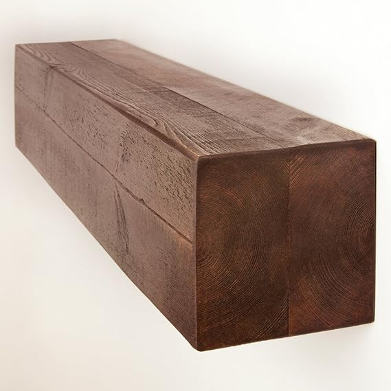 Funky Chunky Furniture 15 x 15 cm Rustikal Holz Wandregal, Gothic, 140 cm
