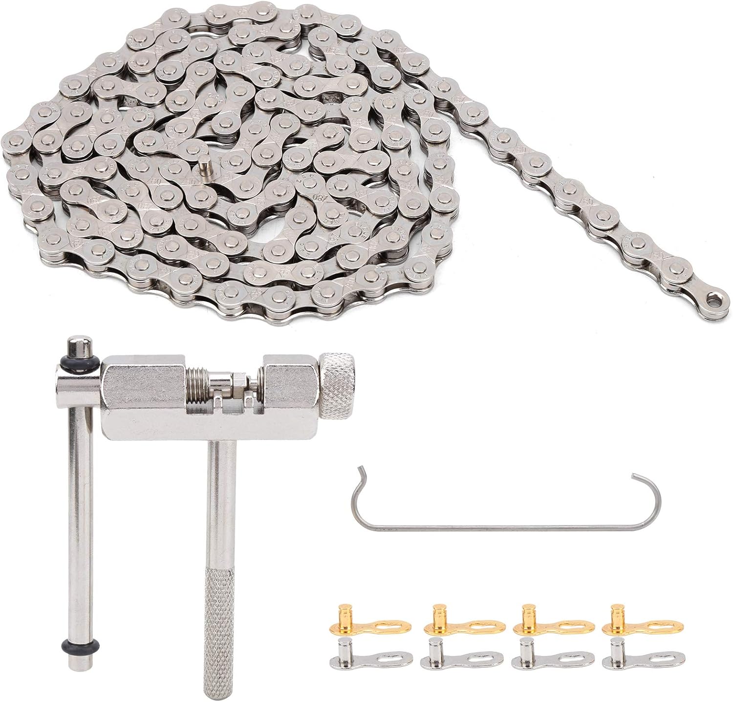 Alomejor 6/7/8Speed Bicycle Chain Kit Bicycle Chain Set