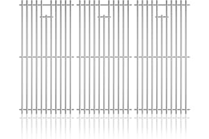 DPZM 16 15/16 Inch Cooking Grates for Charbroil Advantage 463343015, 463344015, 463344116, G421-0008-W1 Advantage 3 Burner Gas 2 Coal Parts 463340516, Tru Infrared 463336016 Replacement Parts