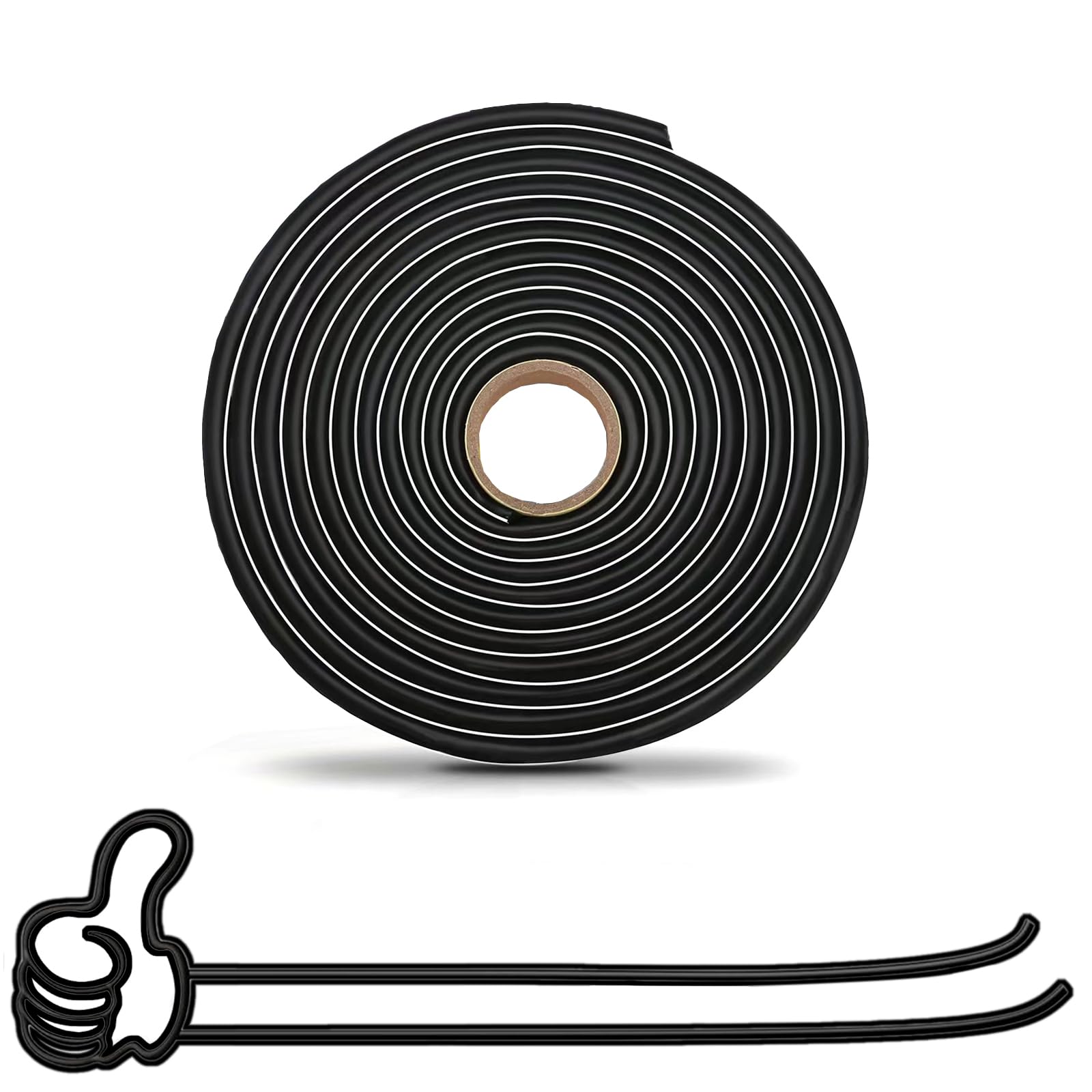 wattstar 1pc Butyl Sealant Tape, 15ft Headlight Restoration Kit, Black Butyl Seal Rubbber for Headlights, RVs, Windshields,Windows and Doors (1 pcs)