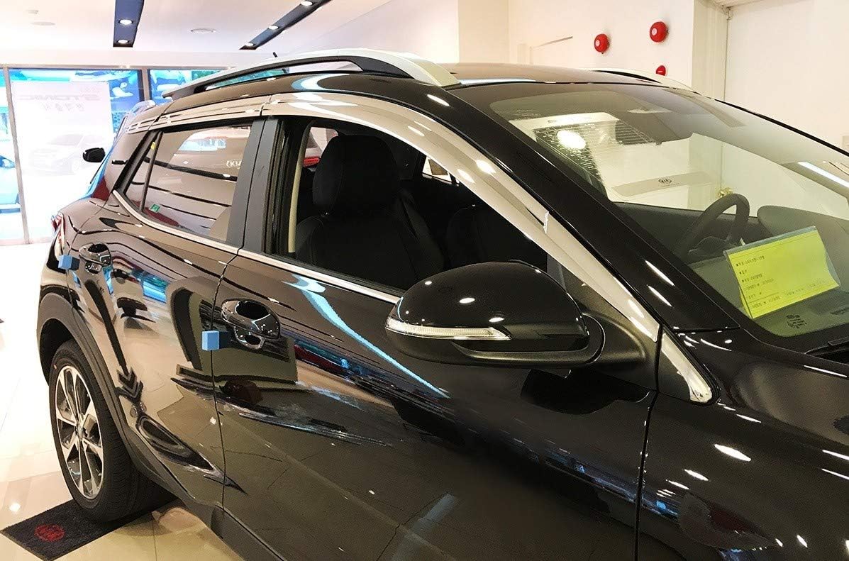 Autoclover Chrome Wind Deflectors Set for Kia Stonic 2017+ (8 pieces