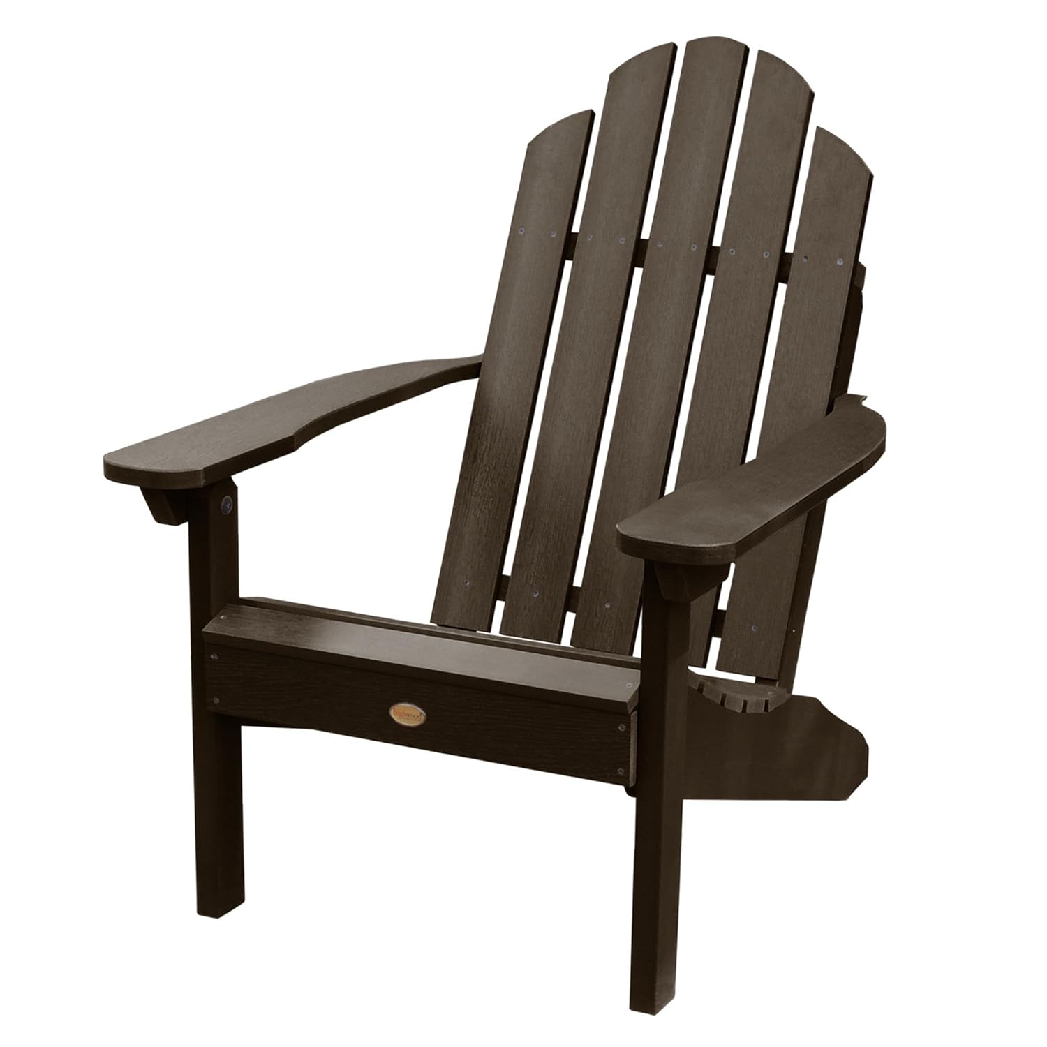 Highwood AD-CLAS1-ACE Hamilton Adirondack Chair, 29.75W x 34.5D x 39.5H in. in, Weathered Acorn
