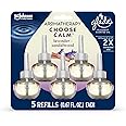 Glade Aromatherapy PlugIns Refills Air Freshener, Scented and Essential Oils for Home and Bathroom, Choose Calm Scent, 3.35 Fl Oz, 5 Count