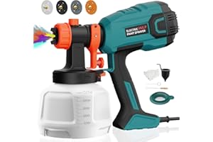 LIFOVE Paint Sprayer, 700W HVLP High Power Electric Spray Paint Gun with Adjustable Spray Width Knob, 40 Fl Oz Container, 4 Nozzles & 3 Patterns, Easy to Clean, for Furniture, House, Fence, Walls, Etc.
