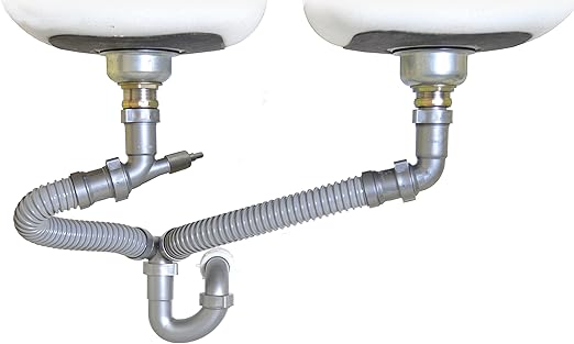 Snappy Trap 1 1 2 All In One Drain Kit For Double Bowl Kitchen