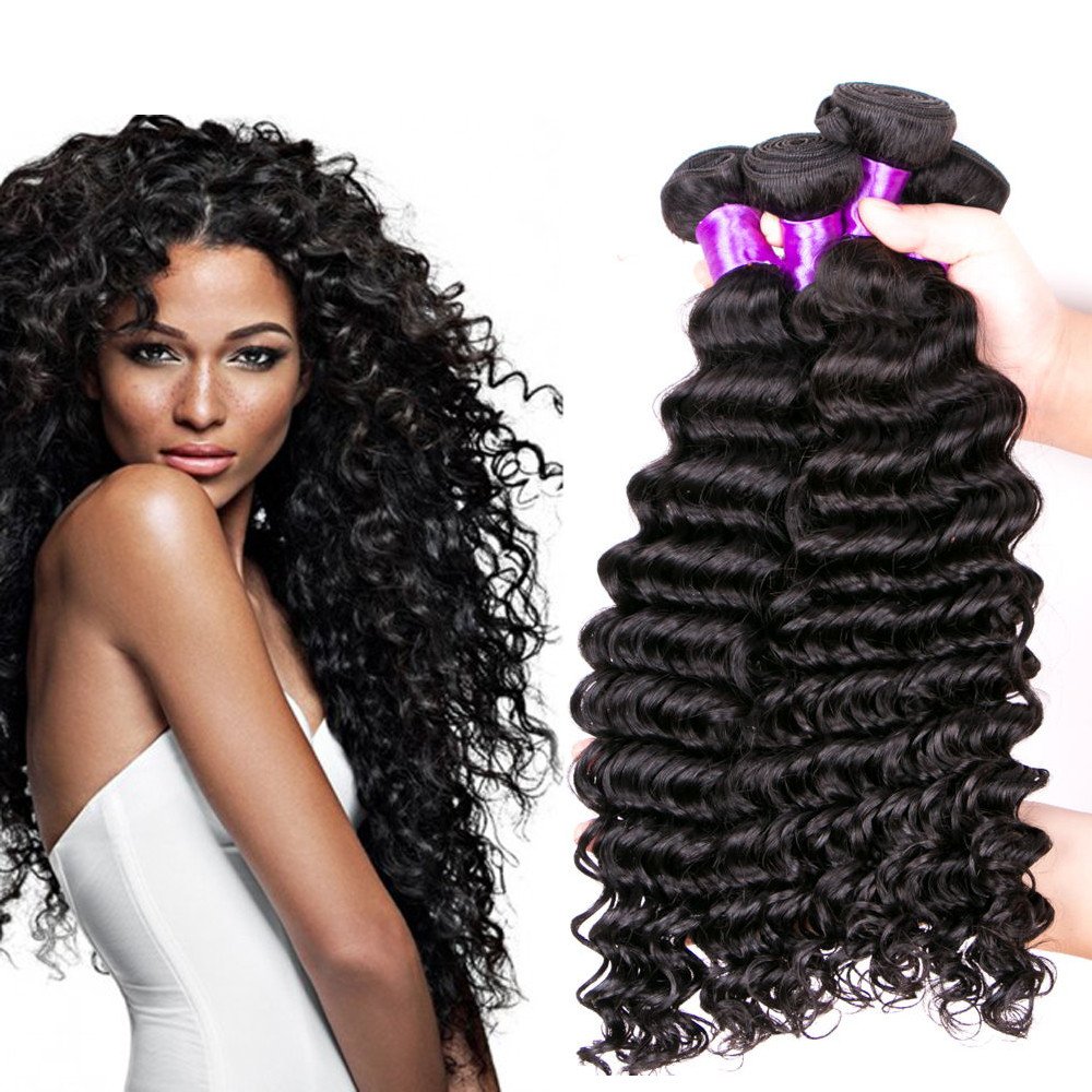 Amazon Com Jif Hair Brazilian Kinky Deep Wave Weave Human Hair 3