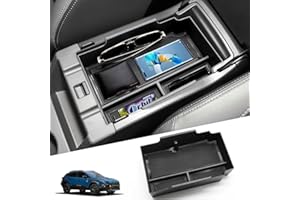 Center Console Organizer for Subaru 2024 Crosstrek (Base/Premium/Sport) & Impreza，Double-Layer Armrest Storage Tray with Non-