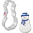 Ann Clark Cookie Cutters Snowman with Hat Cookie Cutter, 4"