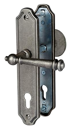 Haustür Schutzbeschlag Kos LS Antik Iron HS 92 mm Kn - Dr Türdrücker