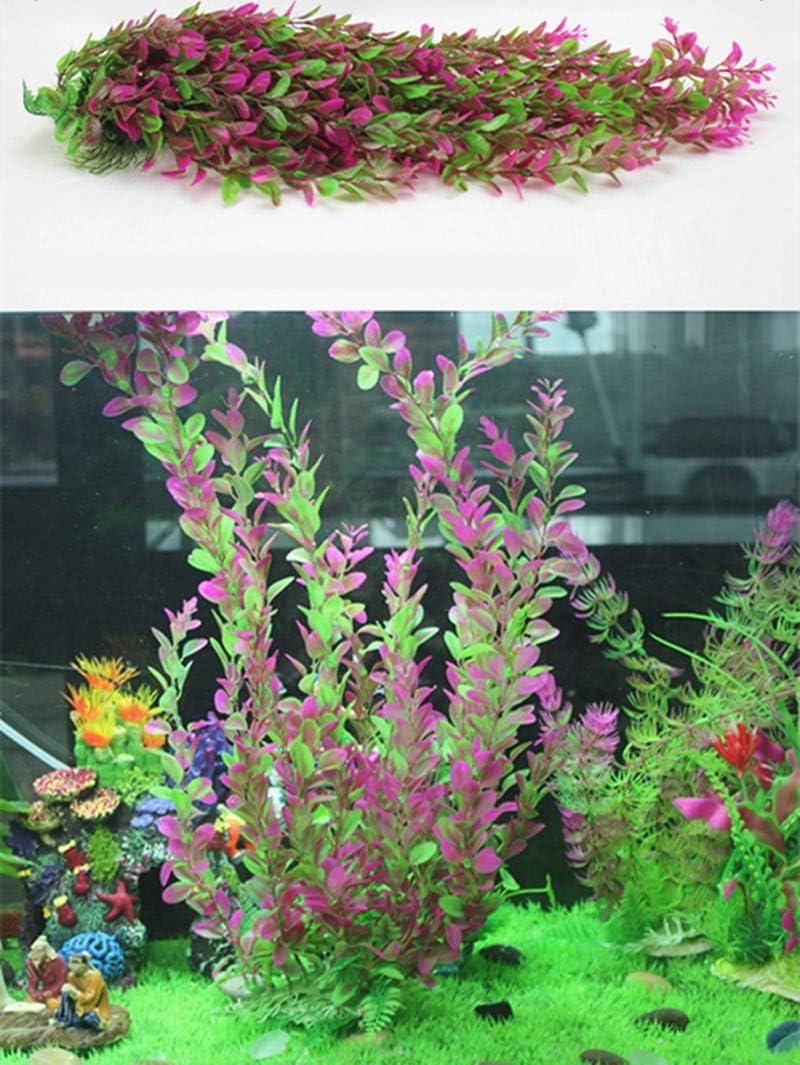 Large Aquarium Plants Plastic Fish Tank Decorations,2 Pack 20 inch Tall