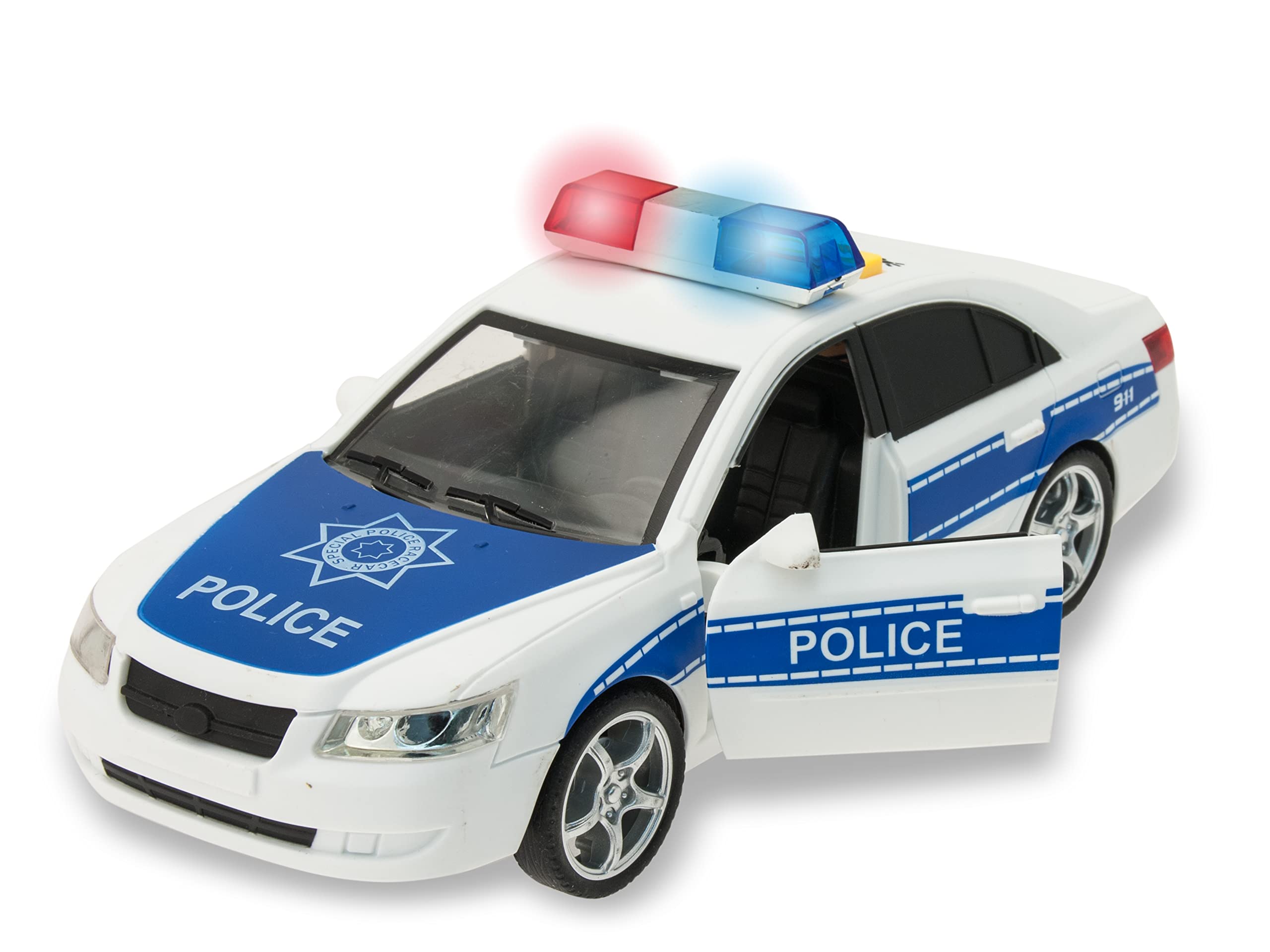 Teorema Giocattoli - Macchina Police Police Car with Lights and Sounds 1:16 Scale, Multicolor (65075)